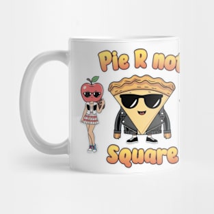 Pie R Not Square - Kawaii Apple Pie Mug